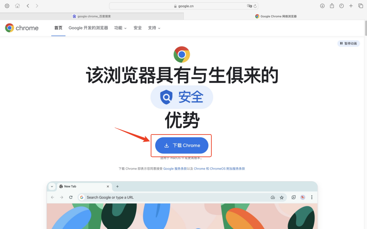 Chrome下载页面